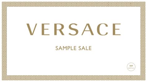 versace sample sale 2022|versace special sale.